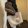 Sentindo o Verão Simples 2026 Bolsa de Palha Moda Jovem Tote de Ombro Único Novo Padrão Bolsa de Mão Feminina Grande Capacidade