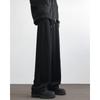 Pantalones deportivos casuales de corte cruzado grueso con forro polar para hombre, otoño e invierno, estilo americano, marca de moda, pantalones deportivos rectos sueltos de dosificación pesada.