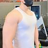 Chaleco de Algodón Puro para Hombre de Verano Hilo Grueso Ajustado Entrenamiento Deportes Músculo Fitness Fondo Camiseta sin Mangas