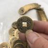 Moeda de Cobre dos Cinco Imperadores Moeda Antiga Latão Velho Feng Shui Limiar de Pressão Moeda Solta Fabricante Atacado Diâmetro 2,3cm