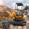 Mini Escavadeira de Esteira de 2,5 Ton Escavação de Valas para Infraestrutura Terraplanagem Agrícola Britagem de Engenharia Escavadeira Pequena Multifuncional