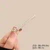 Presilha de Cabelo com Strass 2026 Novo Modelo Presilha Reta de Alta Qualidade Super Apertada Antiderrapante Presilha Lateral Presilha para Franja