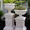 Adornos Decorativos de Pilar de Caballo Estilo Europeo Jardín Patio Boda Soporte de Exhibición Yeso Maceta Exterior Base para Maceta