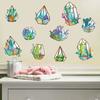 Pegatinas de pared nórdicas transfronterizas de Amazon AliExpress, con plantas en maceta, decoración de habitación pequeña y fresca, pegatinas reflectantes.