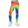Pantalones de Yoga de Verano Finos para Niñas Transfronterizos Europeos y Americanos Leggings de Ropa Exterior Infantil Estampados 3D Pantalones Ajustados para Niños Grandes