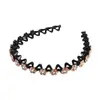 Diadema para Mujer con Cabello Corto, Flor de Diamante de Verano 2025 Nueva Ola Diadema para Peinar el Flequillo y Evitar que se Deslice