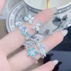 Anel Aberto Flor Gota de Óleo Esmaltado Estilo Doce Cremoso Menina Exquisito Nicho de Alta Qualidade Versátil Estilo Ocidental Lindo Anel
