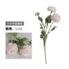 Flores Artificiais Adereços para Fotografia de Estúdio Modelo de Lótus de Três Cabeças Decoração Suave para Casa Flores Artificiais de Peônia