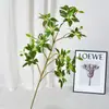 Hoja artificial de campana japonesa, flor artificial nórdica individual, accesorio de decoración para ventana del hogar, árbol de atrezo floral para salón de bodas