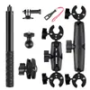 Adecuado para Cámara Deportiva Insta360 Soporte para Montaje en Motocicleta X2/X3 Palo Selfie Invisible Soporte con Abrazadera Fuerte