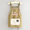 Avental de Desenho Animado Repelente à Água para Cozinha Doméstica, Avental Fofo, Roupa de Trabalho Fashion com Estampa para Catering, Anti-Manchas e Respirável
