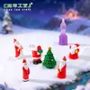 Paisaje en miniatura, adorables figuras de Santa Claus, bonitas decoraciones de bola de nieve, adornos para hacer tú mismo, accesorios para colgar, piezas decorativas pequeñas