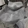 Moletom de Camurça Pesado para Homens, Estilo Outono e Inverno, Marca da Moda, Estilo Americano Descolado, Jaqueta com Capuz Solta e Grossa Oversized