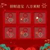 Chaveiro Rombo de Estilo Chinês para Atrair Riqueza e Tesouro, Pingente Festivo de Riqueza para o Ano Novo, Chaveiro Criativo DIY para Bolsa