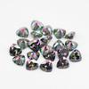 Gema Artificial de Zirconia Colorida al por Mayor Gema Redonda Colgante de Múltiples Formas Anillo con Incrustaciones de Piedra Superficie de Anillo DIY