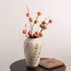 Vaso de Cerâmica Jingdezhen Estilo Chinês Novo Retrô Pote de Barro Sentido de Alta Qualidade Vaso de Flores Ornamentos de Decoração para Sala de Estar