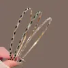 Diadema fina sencilla con pedrería, alta gama hecha a mano, pasador ultra-fairy versátil, diadema fina de borde vintage para salir, accesorio para el cabello