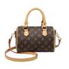 Bolso Boston Pillow de estilo coreano, versátil, con estampado retro, para mujer, bolso de mano, bandolera o bolso cruzado, colección verano 2026.