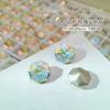 Nuevos Adornos de Broca Octagonal Rosa para Uñas Cuadrados Octagonales Puntiagudos de Forma Especial Super Brillantes Broca de Cristal K9 Adorno para Uñas