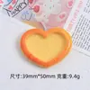 Prato de Pão Love Brinquedo Criativo de Comida Desenho Animado Artesanal DIY Cola de Creme Resina Pequenos Acessórios Acessórios de Joias Materiais