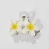 Clip de Resina Dupla Flor de Gelatina Venda Quente Transfronteiriça Pente de Cabelo de Alta Qualidade na Nuca Headdress de Frangipani para Férias de Verão