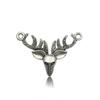 Joyería DIY Navidad Retro Aleación de Zinc Accesorios de Ropa 1 Colgante Colgante Asta Cabeza de Ciervo Amazon Venta Caliente