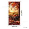 Bestseller de Amazon Cubierta de Puerta de Acción de Gracias Banner de Decoración de Calabaza Cortina de Puerta Tela de Fondo para Fiesta de Festival de la Cosecha de Otoño