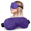 Horno microondas calentando cojín para ojos de yoga lavanda linaza felpa meditación sueño velcro extraíble compresa caliente máscara para ojos