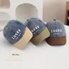 Gorra de Béisbol de Mezclilla Estilo Coreano, Gorra de Pico Casual Retro Americana, Nuevo Sombrero de Suerte para Niños de Otoño, Sombrero Transfronterizo