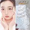 Pegatinas Faciales Mini de Pedrería Transfronterizas, Maquillaje de Apoyo para Conciertos, Maquillaje de Novia para Escenario sin Pegamento, Pegatinas Faciales de Pedrería con Forma de Lágrima, Accesorios
