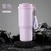 Taza de Café Portátil con Asa, 6ª Generación, Popote de Acero Inoxidable 304, Taza Térmica, Taza Portátil para Coche al Aire Libre Venta al por Mayor