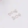 Fecho de Contas de Extremidade em Forma de Pimenta Banhado a Cobre Fecho Conector em Forma de Botão para Pulseira Colar DIY Banhado a Ouro 14K Conserva a Cor