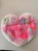 Bolso de Peluche con Forma de Corazón de Imitación de Piel de Conejo, Nuevo Bolso Cruzado Versátil para Mujer de Otoño e Invierno con Cadena de Corazón, Bolso de Hombro y de Mano