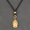 Cordón para Colgante Amuleto Budista Thangka Colgante de Oro Colgante de Jade Cordón para Colgar Cordón para Colgante con Cordón Sin Nudo Collar para Hombre Estilo Grueso