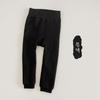 Leggings Femininos Outono e Inverno Forrados com Fleece Espessados Cor Lisa Meia-Calça Infantil Bebê Leggings Quentes para Bebê
