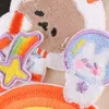 Etiqueta de bordado de computador Cartoon Animal Astronaut Bordado Adesivo Adesivo DIY Patch Acessórios Autoadesivo Adesivo de pano