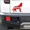 Pegatinas reflectantes transfronterizas para carrocería de coche, pegatinas de dibujos animados de animales de lobo, pegatinas para cristales de coche, pegatinas de flores, plantas y bosques, suministros para coche