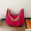 Bolsa Transversal Personalidade Retrô Lua Nova 2026 Nova Bolsa de Tecido de Feltro Moda Simples Bolsa de Ombro Casual Trabalho Cotidiano Sob o Braço