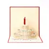 Papel para Postales Papel Calado Tarjeta de Felicitación Tridimensional Tarjeta Creativa 3D de Cumpleaños Bendición Empresarial Logo Dropshipping