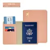 Bolsa de Passaporte para Atacado Transfronteiriço Couro PU Borda Oleada Proteção de Passaporte Capa de Documento Viagem Internacional América do Norte Porta-Passaporte Portátil