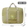 Bolsa Dobrável para Roupas de Viagem Grande Capacidade Portátil para Viagens Curtas Empilhável na Alça da Mala Bolsa de Bagagem Feminina