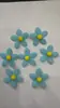 Nuevos Accesorios de Flor de Cinco Pétalos de Algodón Flor de Tela Morada Accesorios para el Cabello de Niños Flor Creativa para Sombrero Flor para Zapatos
