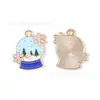Mundo de Hielo y Nieve Pingüino Copo de Nieve Accesorios para Botas de Esquí Colgante de Aleación DIY Cadena para Teléfono Móvil Llavero Adorno