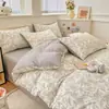 Nueva cama de algodón de clase A para madres e hijos de 120 grados, juego de cuatro piezas para el hogar, juego de tres piezas para dormitorio de estudiantes con diseño floral, venta al por mayor