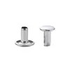 Lixa de metal para unhas grande, plana, redonda, oca, prego oco, rebite oco plano redondo para jeans, chapéu, bagagem