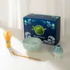 Set de Regalo Transfronterizo: Set de Matcha, Utensilios de Matcha, Batidor de Matcha para Ceremonia del Té, Cuchara para Té, Revendedor de Té para Uso Doméstico
