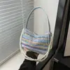 La Popular Bolso Pequeño de Este Año para Mujer 2024 Nuevo Bolso Tejido de Paja Versátil Bolso de Hombro con Cadena de Perlas Bolso Portátil Tejido para el Hombro