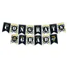 Decoração de Festa para Temporada de Formatura Congratulationsgrad Conjunto de Decoração para Local Bandeira Banner de Temporada de Formatura Enfeites Espirais de Favo de Mel