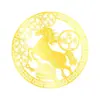 Adesivo Dourado 2026 Atrai Riqueza para Batente de Porta, Adesivo de Dinheiro Invisível, Adesivo Bacia de Tesouro de Moedas dos Cinco Imperadores