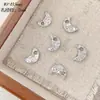 Contas Espaçadoras de Cor Preservada Banhadas a Cobre 18K com Furo Grande e Superfície Irregular Côncava-Convexa Anel Ondulado Corrente Pulseira Acessórios DIY Feitos à Mão
